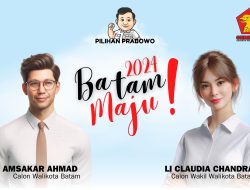 Amsakar Ahmad-Li Claudia Chandra Resmi Diusung Gerindra dan PKB di Pilkada Batam 2024