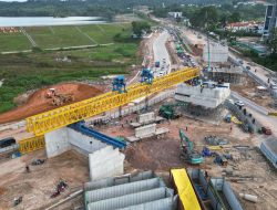 Pemasangan Balok Girder Ditargetkan Akan Rampung Minggu Ketiga Oktober