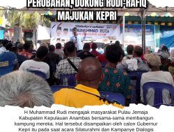 Ajak Warga Jemaja Bersama Bangun Anambas, Rudi Bagikan Nomor HP