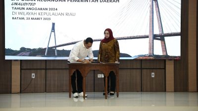 Wali Kota Batam Serahkan Laporan Keuangan Pemerintah Daerah (LKPD) Kota Batam Tahun 2024