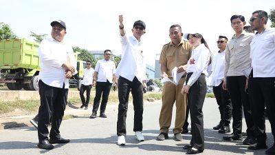 Amsakar-Li Claudia Tinjau Titik Pelebaran Jalan, Wujudkan Kota Modern dan Terhubung Lewat Peningkatan Infrastruktur
