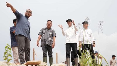Tinjau Pekerjaan Drainase di Bengkong, Deputi Bidang Infrastruktur Harap Kolaborasi Pengembang Properti Sukses Atasi Potensi Banjir