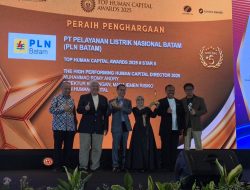 Berkomitmen Wujudkan SDM Unggul, PLN Batam Raih Bintang 5 Penghargaan “TOP Human Capital Awards 2025”