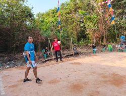 Semarak HUT ke-81 RI, Kabid Propam Polda Kepri Buka Turnamen Voli di Kampung Tengah